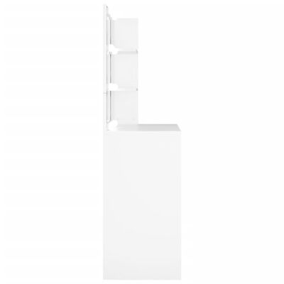 vidaXL Toaletní stolek s LED bílý 74,5 x 40 x 141 cm