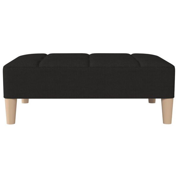 vidaXL Podnožka čern&aacute; 78 x 56 x 32 cm textil