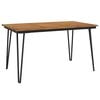 vidaXL Zahradn&iacute; stůl s nohami typu hairpin 140x80x75 cm masivn&iacute; ak&aacute;cie