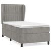 vidaXL Box spring postel s matrac&iacute; světle &scaron;ed&aacute; 100x200 cm samet