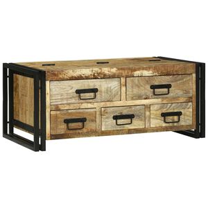vidaXL Konferenčn&iacute; stolek Hněd&aacute; 90 x 50 x 38 cm Masivn&iacute; mangov&eacute; dřevo