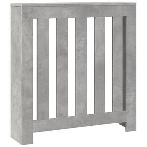 vidaXL Kryt na radi&aacute;tor betonově &scaron;ed&yacute; 78 x 20 x 82 cm kompozitn&iacute; dřevo
