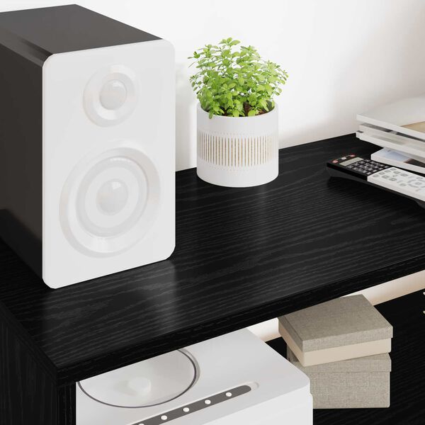 vidaXL Televizn&iacute; skř&iacute;ň Čern&yacute; dub 100 x 30 x 40 cm kompozitn&iacute; dřevo