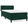 vidaXL Box spring postel s matrac&iacute; tmavě zelen&aacute; 80 x 200 cm samet