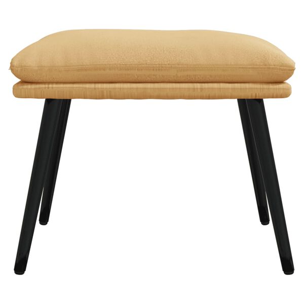 vidaXL Podnožka kr&eacute;mov&aacute; 45x30x35 cm tkanina z mikrovl&aacute;kna