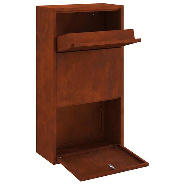 vidaXL Schr&aacute;nka na bal&iacute;ky s &uacute;loži&scaron;těm se dveřmi Rezav&aacute; 44 x 22 x 82 cm