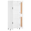 vidaXL Skř&iacute;ň highboard b&iacute;l&aacute; 69,5 x 34 x 180 cm kompozitn&iacute; dřevo