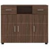 vidaXL Dřevěná skříň Hnědý dub 88,5 x 30,5 x 73 cm kompozitní dřevo