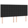 vidaXL Čelo postele čern&eacute; 160x5x118/128 cm uměl&aacute; kůže