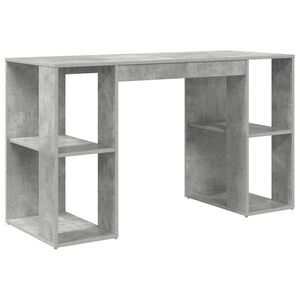 vidaXL Stůl Betonově &scaron;ed&aacute; Kompozitn&iacute; dřevo 130 x 50.5 x 75 cm