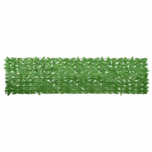 vidaXL Balk&oacute;nov&aacute; z&aacute;stěna se zelen&yacute;mi listy 300 x 75 cm