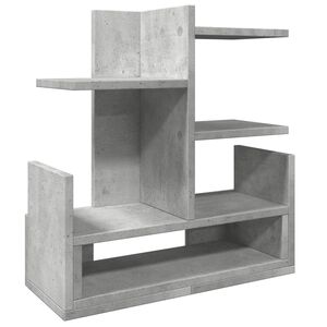 vidaXL Stoln&iacute; organiz&eacute;r betonově &scaron;ed&yacute; 49x20x52,5 cm kompozitn&iacute; dřevo