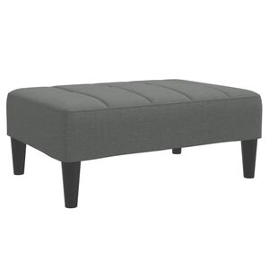 vidaXL Podnožka tmavě &scaron;ed&aacute; 77 x 55 x 31 cm textil