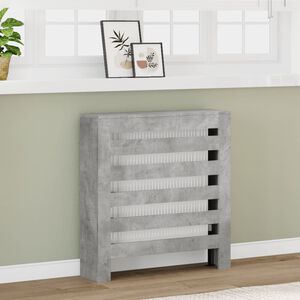 vidaXL Kryt na radi&aacute;tor betonově &scaron;ed&yacute; 78 x 20 x 82 cm kompozitn&iacute; dřevo