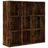 vidaXL Knihovna kouřov&yacute; dub 98 x 29 x 97,5 cm
