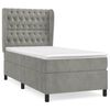 vidaXL Box spring postel s matrac&iacute; světle &scaron;ed&aacute; 80 x 200 cm samet