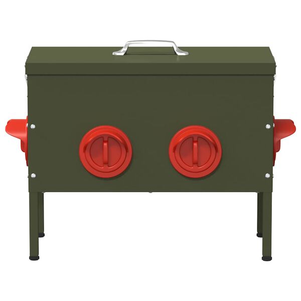 vidaXL Krmítko pro slepice Olivově zelená 41,5 x 20,5 x 33 cm