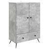 vidaXL Serv&iacute;rovac&iacute; skř&iacute;ň Betonově &scaron;ed&aacute; 66 x 34,5 x 95 cm