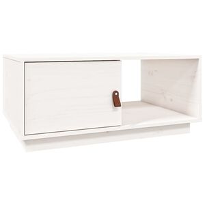 vidaXL Konferenčn&iacute; stolek b&iacute;l&yacute; 80x50x35,5 cm masivn&iacute; borov&eacute; dřevo