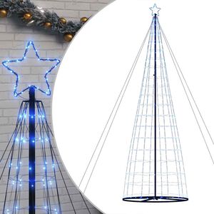 vidaXL LED v&aacute;nočn&iacute; stromek 1534 modr&yacute;ch LED diod 500 cm
