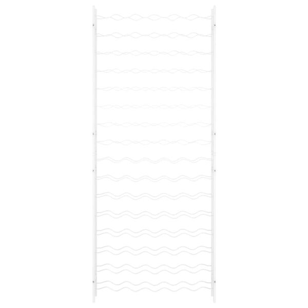 vidaXL Stojan na v&iacute;no na 96 lahv&iacute; b&iacute;l&yacute; kov