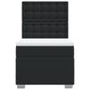 vidaXL Box spring postel s matrac&iacute; čern&aacute; 90x200 cm uměl&aacute; kůže