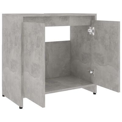 vidaXL Koupelnová skříňka betonově šedá 60 x 33 x 61 cm dřevotříska