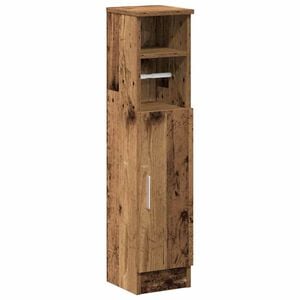 vidaXL Koupelnov&aacute; skř&iacute;ňka s drž&aacute;kem rol&iacute; old wood 20,5 x 22 x 90 cm