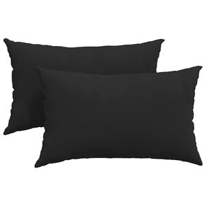 vidaXL Pohovkov&eacute; pol&scaron;t&aacute;ře 2 ks textil Čern&aacute; 50 x 30 cm