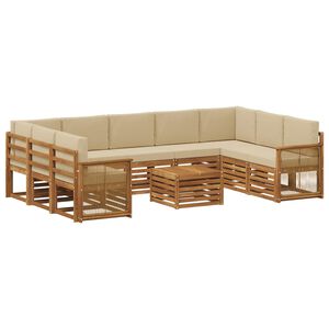 vidaXL Sedac&iacute; soupravy Masivn&iacute; ak&aacute;tov&eacute; dřevo