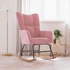 vidaXL Houpac&iacute; křeslo růžov&eacute; samet
