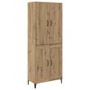 vidaXL Vysok&yacute; bufet Artisanov&yacute; dub 69,5 x 34 x 180 cm Kompozitn&iacute; dřevo
