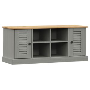 vidaXL Lavice s botn&iacute;kem VIGO &scaron;ed&aacute; 106x35x45 cm masivn&iacute; borov&eacute; dřevo