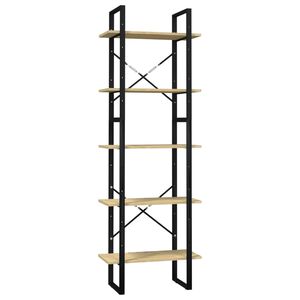 vidaXL Knihovna s 5 policemi 60 x 30 x 175 cm borov&eacute; dřevo