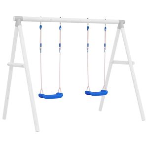 vidaXL Houpačkov&eacute; sed&aacute;ky s lany 2 ks modr&eacute; 37 x 15 cm polyethylen