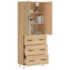 vidaXL Skř&iacute;ň highboard dub sonoma 69,5 x 34 x 180 cm kompozitn&iacute; dřevo