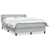 vidaXL Box spring postel s matrac&iacute; světle &scaron;ed&aacute; 160x210 cm samet