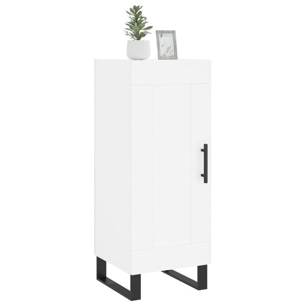 vidaXL Př&iacute;born&iacute;k b&iacute;l&yacute; 34,5 x 34 x 90 cm kompozitn&iacute; dřevo