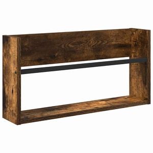 vidaXL Reg&aacute;l na časopisy Kouřov&yacute; dub 60 x 12 x 30 cm Kompozitn&iacute; dřevo