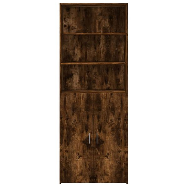 vidaXL Skř&iacute;ň highboard kouřov&yacute; dub 70 x 42,5 x 185 cm kompozitn&iacute; dřevo