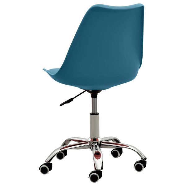 vidaXL Kancel&aacute;řsk&aacute; židle tyrkysov&aacute; uměl&aacute; kůže