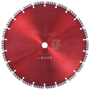 vidaXL Diamantov&yacute; řezac&iacute; kotouč turbo ocel 300 mm