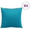 vidaXL Pol&scaron;t&aacute;ře na pohovku 4 ks modr&eacute; 50x50 cm l&aacute;tkov&eacute;