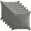 vidaXL Povlak na pol&scaron;t&aacute;ř 6 pcs HOUTEN Tmavě &scaron;ed&aacute; 70 x 70 cm