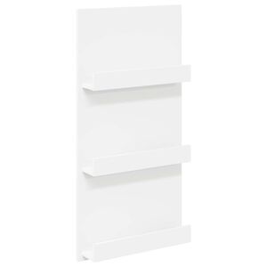 vidaXL Reg&aacute;l na časopisy B&iacute;l&aacute; 51 x 11 x 102 cm Kompozitn&iacute; dřevo
