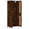 vidaXL Skř&iacute;ň highboard kouřov&yacute; dub 69,5 x 34 x 180 cm kompozitn&iacute; dřevo