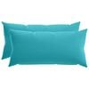 vidaXL Povlak na pol&scaron;t&aacute;ř 2 pcs HEERLEN Tyrkysov&aacute; 40 x 70 cm Polyester