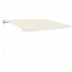 vidaXL Automatick&aacute; zatahovac&iacute; mark&yacute;za 400 x 350 cm kr&eacute;mov&aacute;