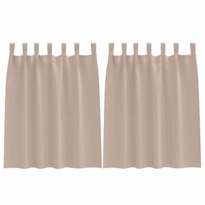 vidaXL Z&aacute;věsy na zatemněn&iacute; s kroužky 2 ks Taupe 140 x 140 cm Polyester