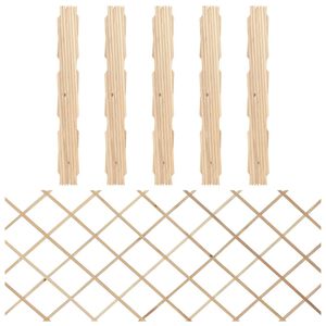 vidaXL Trel&aacute;žov&eacute; ploty 5 ks masivn&iacute; jedlov&eacute; dřevo 180 x 80 cm